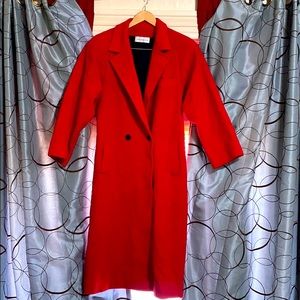 Jacobsons red long coat